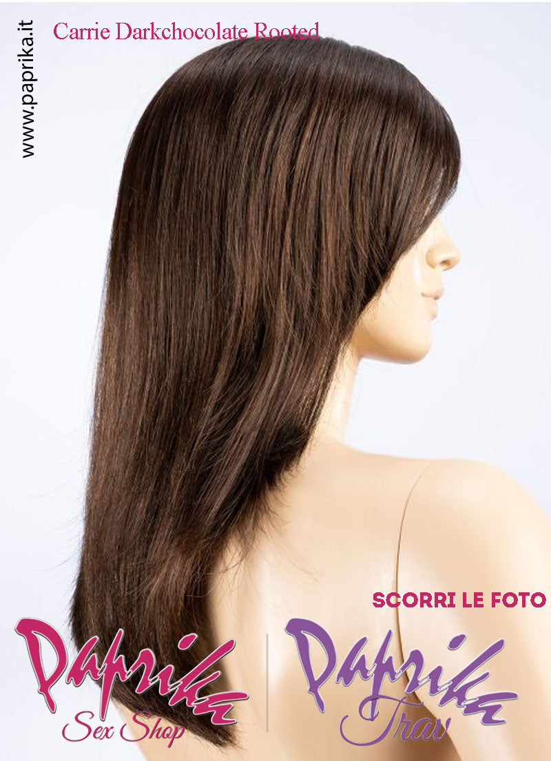 Carrie Parrucca Lunga Liscia Riga Laterale Frangetta Lunghissima Ellen Wille