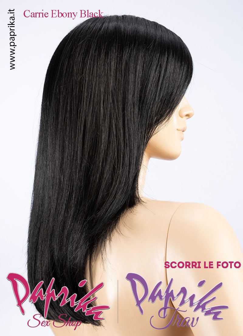 Carrie Parrucca Lunga Liscia Riga Laterale Frangetta Lunghissima Ellen Wille