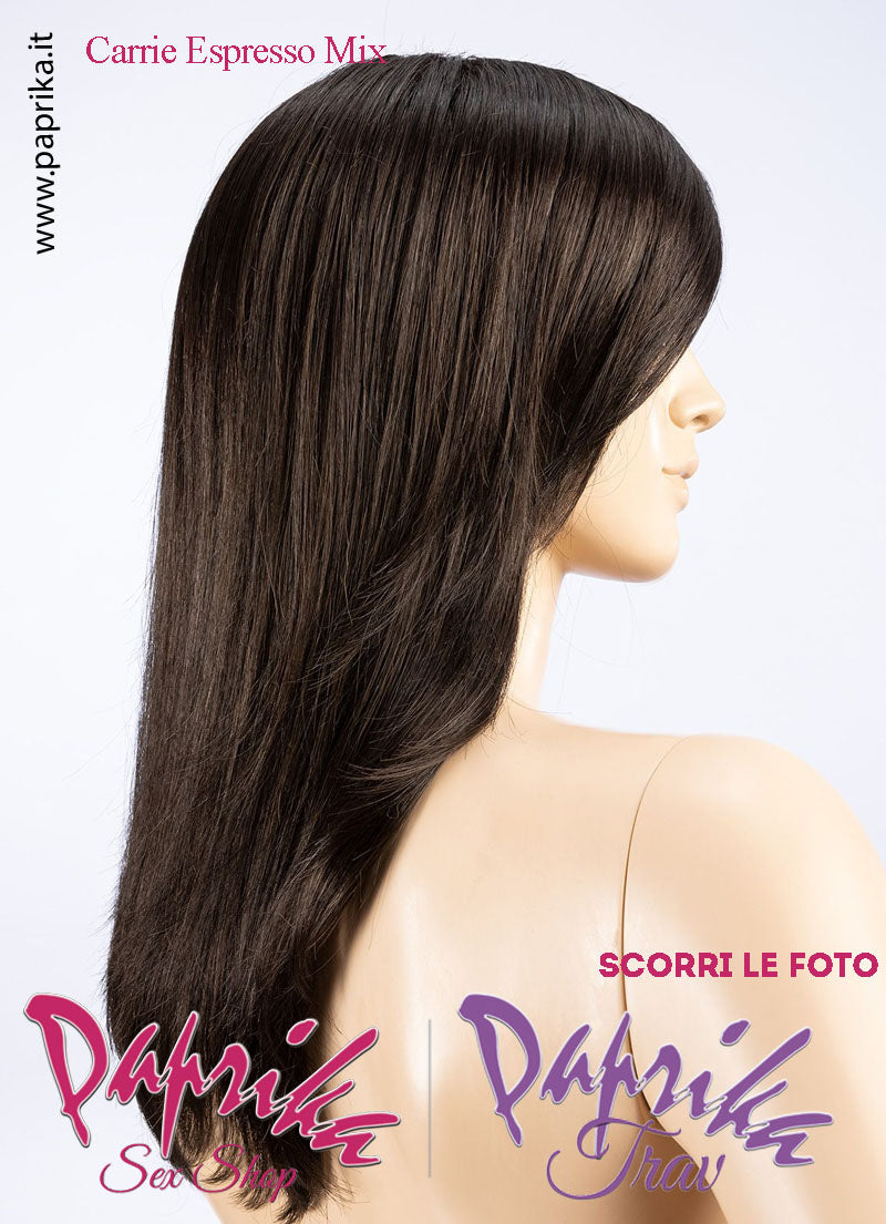 Carrie Parrucca Lunga Liscia Riga Laterale Frangetta Lunghissima Ellen Wille