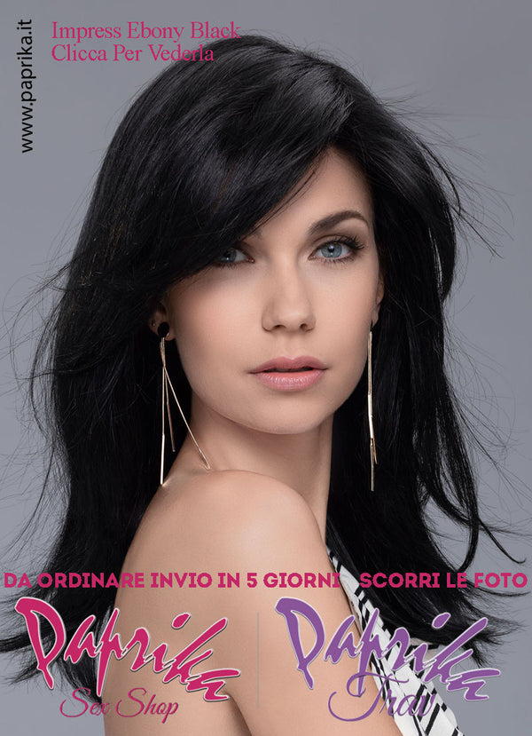 Impress Parrucca Lunga Leggermente Mossa Riga Laterale Frangetta Lunga