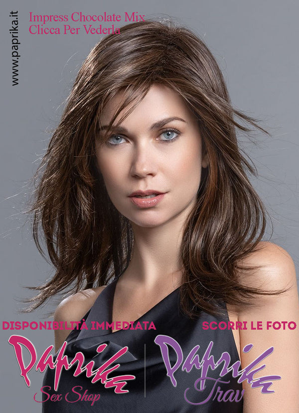 Impress Parrucca Lunga Riga Laterale Leggermente Mossa Frangetta Lunga Ellen Wille