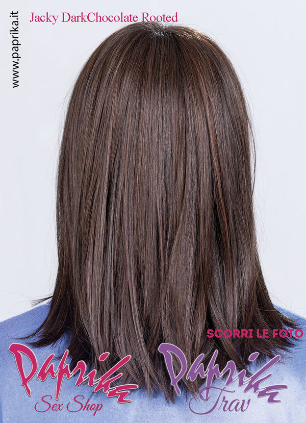 Jacky Parrucca Lunga Liscia Frangetta Lunga Riga Centrale