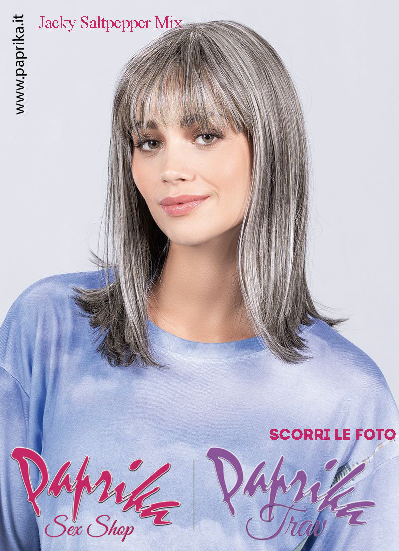 Jacky Parrucca Lunga Liscia Frangetta Lunga Riga Centrale Ellen Wille