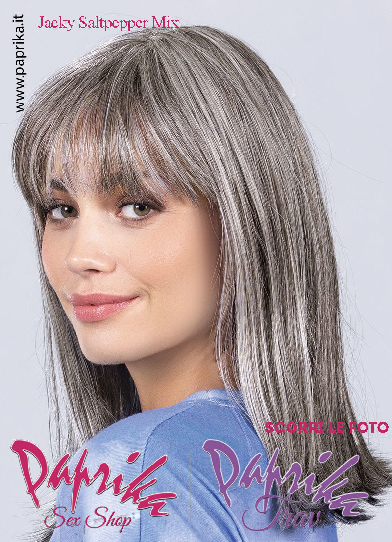 Jacky Parrucca Lunga Liscia Frangetta Lunga Riga Centrale Ellen Wille