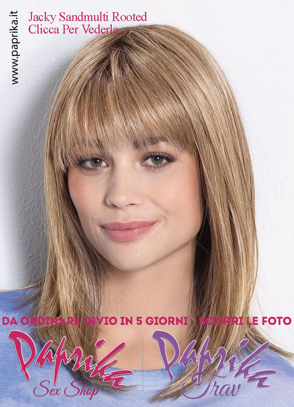 Jacky Parrucca Lunga Liscia Frangetta Lunga Riga Centrale Ellen Wille