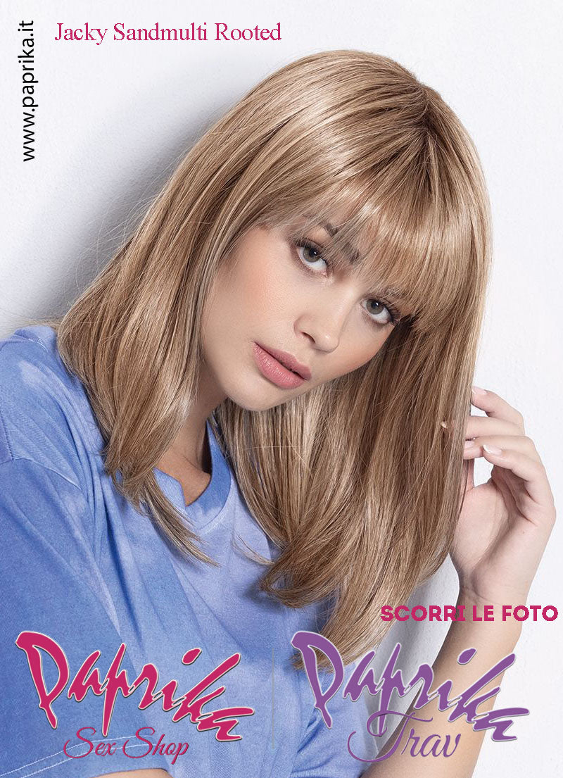 Jacky Parrucca Lunga Liscia Frangetta Lunga Riga Centrale Ellen Wille