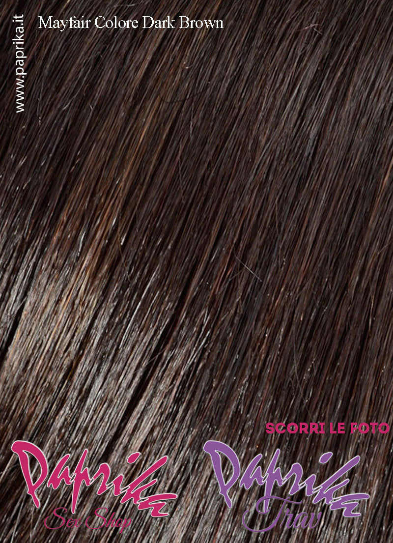 Mayfair Parrucca Media Leggermente Mossa Riga Centrale Frangetta Lunga