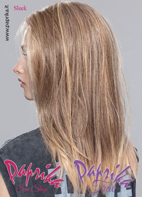 Sleek Parrucca Lunga Liscia Riga Centrale Senza Frangetta Fonabile