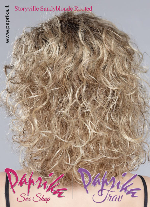 Storyville Parrucca Riccia Riga Laterale Frangetta Lunga
