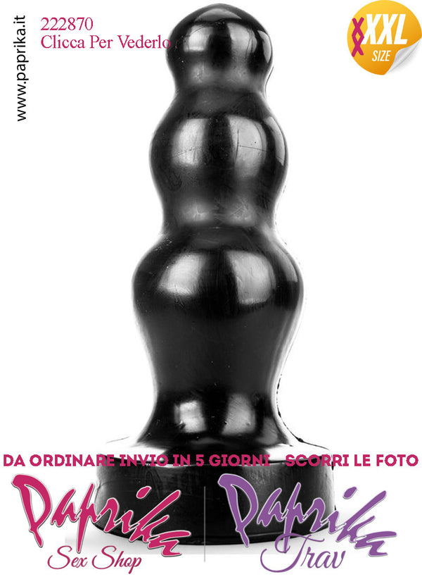 Plug Anale 3 Palline XXXXL 38 cm Ø 12 Unisex Pvc Non Vibrante