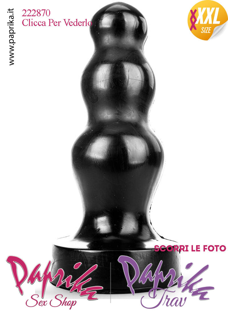 Plug Anale 3 Palline XXXXL 38 cm Ø 12 Unisex Pvc Non Vibrante