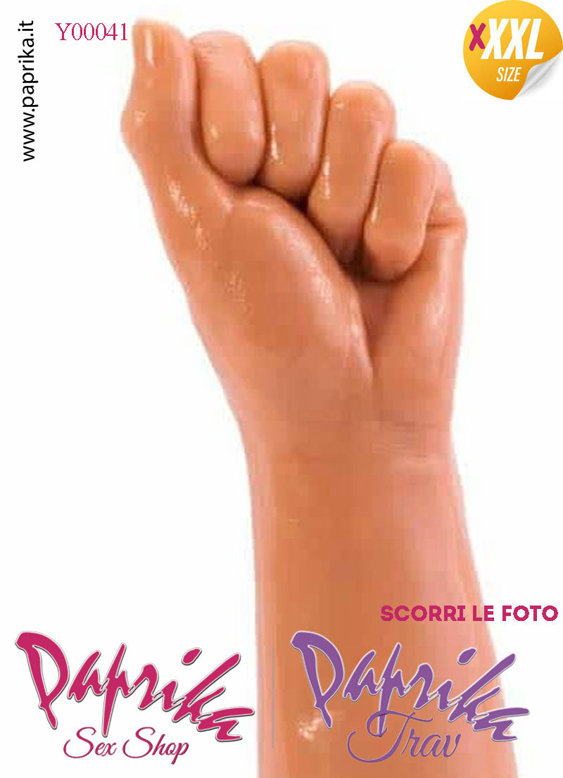 Pugno Mano Fisting XXXL 31 cm Ø 70/77 Unisex Pvc Non Vibrante