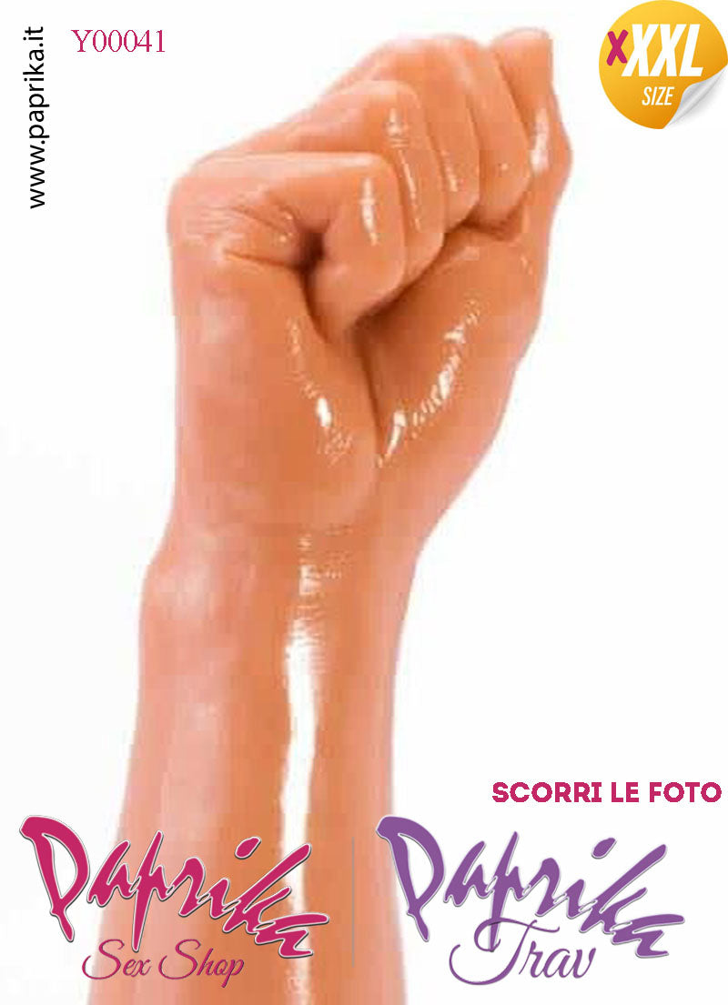 Pugno Mano Fisting XXXL 31 cm Ø 70/77 Unisex Pvc Non Vibrante