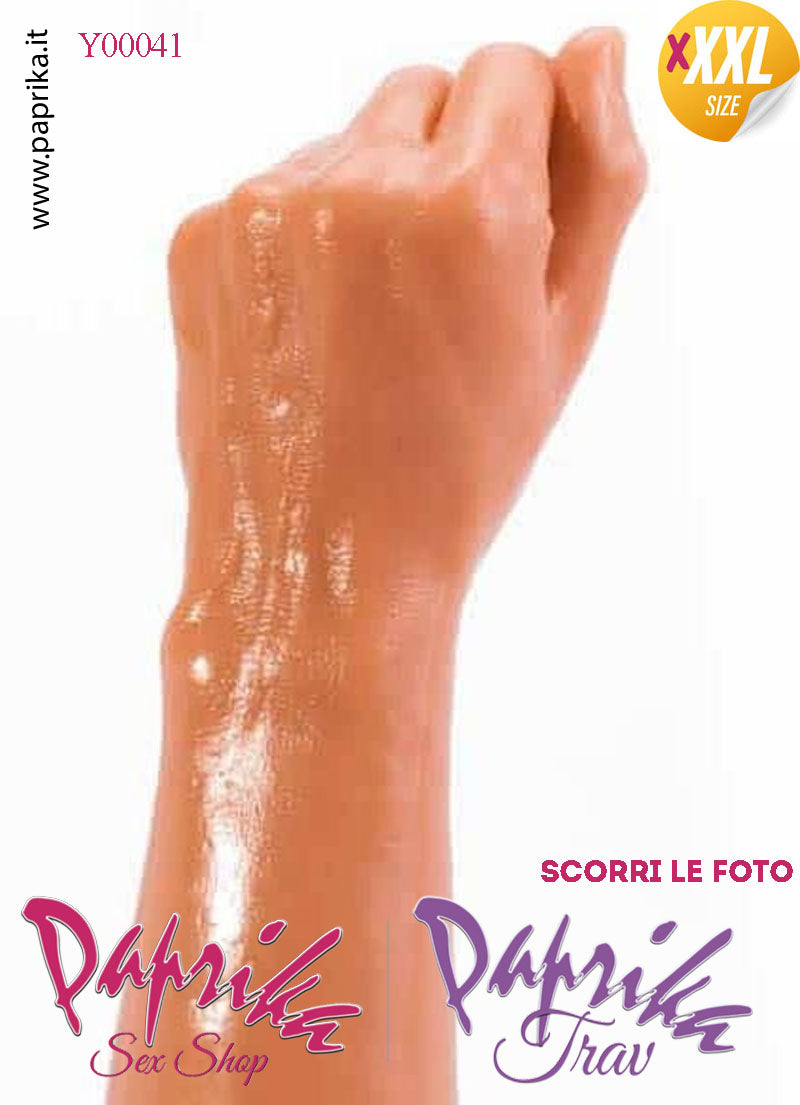 Pugno Mano Fisting XXXL 31 cm Ø 70/77 Unisex Pvc Non Vibrante