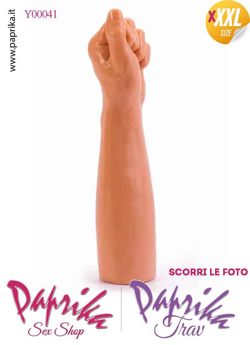 Pugno Mano Fisting XXXL 31 cm Ø 70/77 Unisex Pvc Non Vibrante
