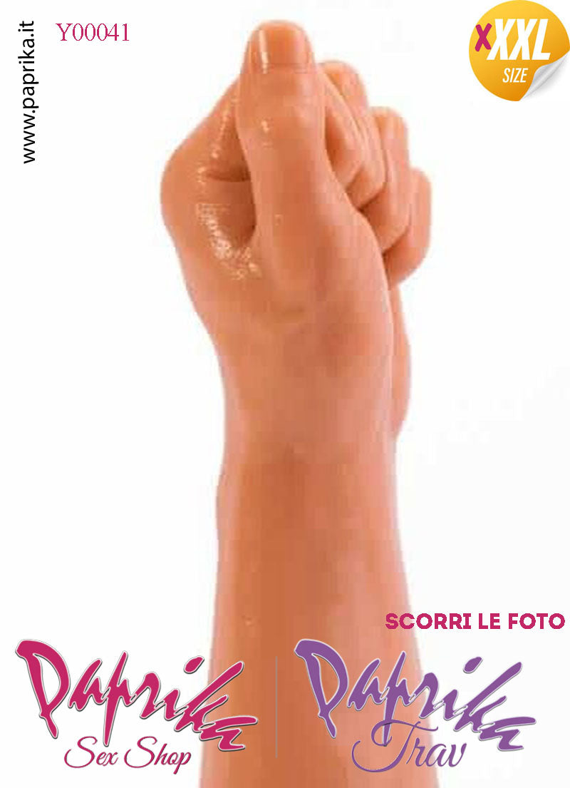 Pugno Mano Fisting XXXL 31 cm Ø 70/77 Unisex Pvc Non Vibrante