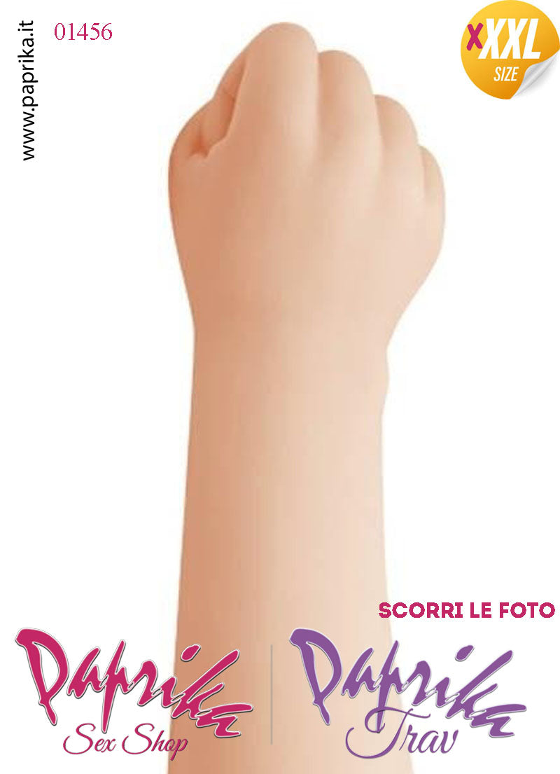 Pugno Mano Fisting XXXL 36 cm Ø 80/100 Unisex Tpr Non Vibrante