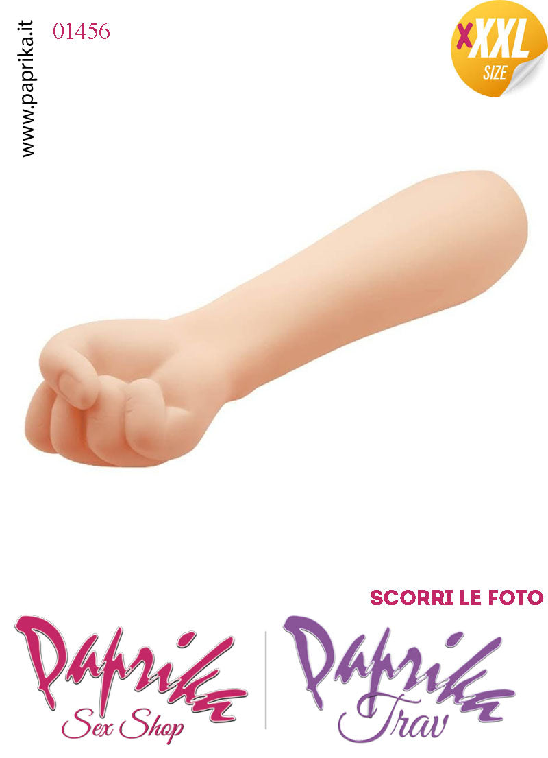 Pugno Mano Fisting XXXL 36 cm Ø 80/100 Unisex Tpr Non Vibrante