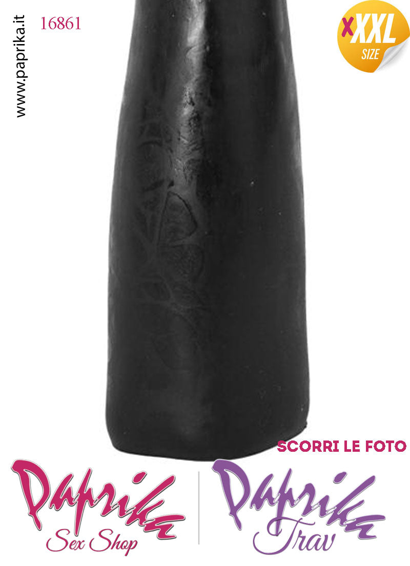 Pugno Chiuso Nero Fisting XXXL 35 cm Ø 70 Unisex Pvc Non Vibrante