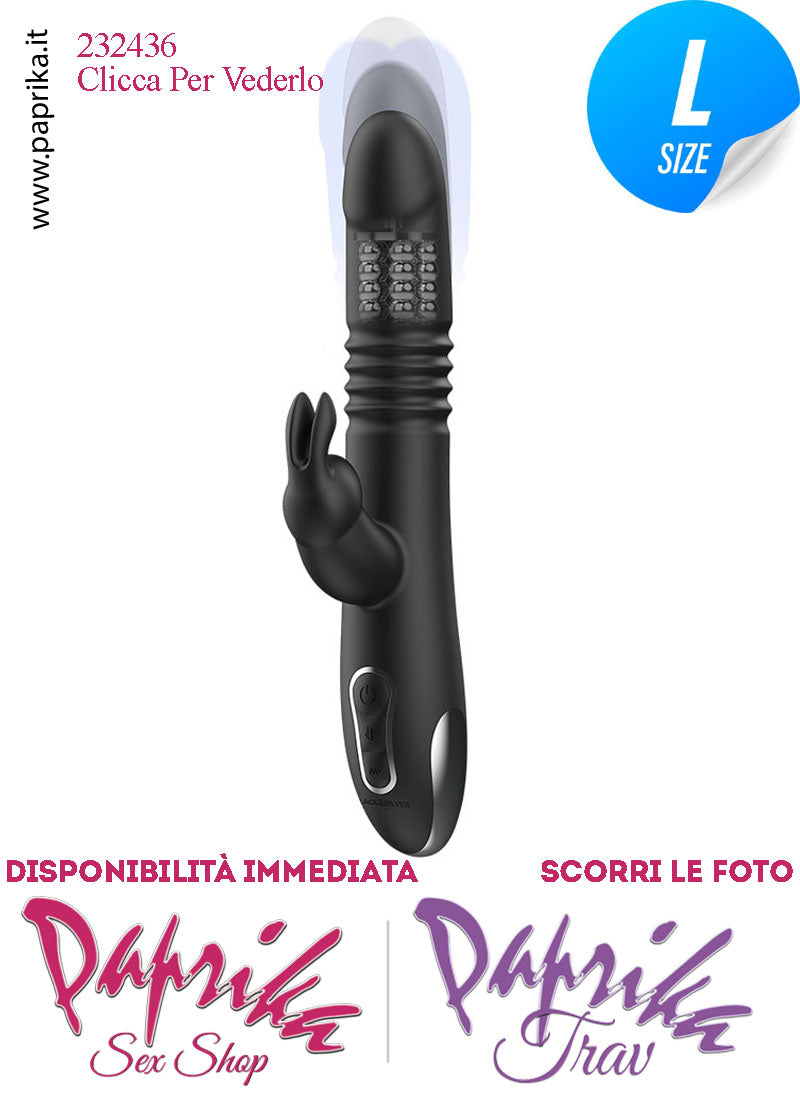 Rabbit Vibratore Su & Giù Rotante Vibrante Clitoride Vagina Ø 36 Perle