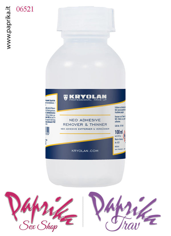 Remover Liquido Adesivo Seni Silicone Kryolan Barattolo 100 ml