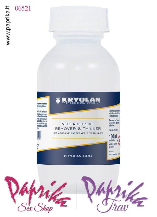 Remover Liquido Adesivo Seni Silicone Kryolan Barattolo 100 ml