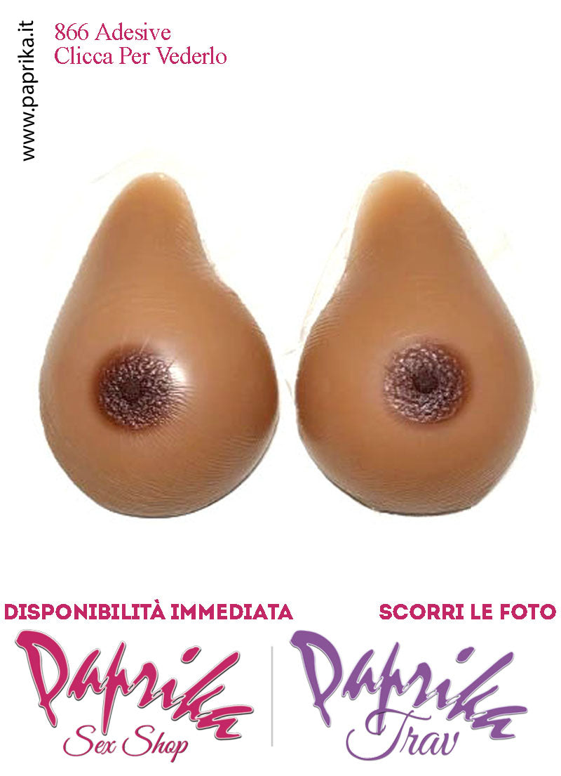 Seni Silicone Adesivi Asimmetrici Capezzolo Scuro 5^ Coppa D