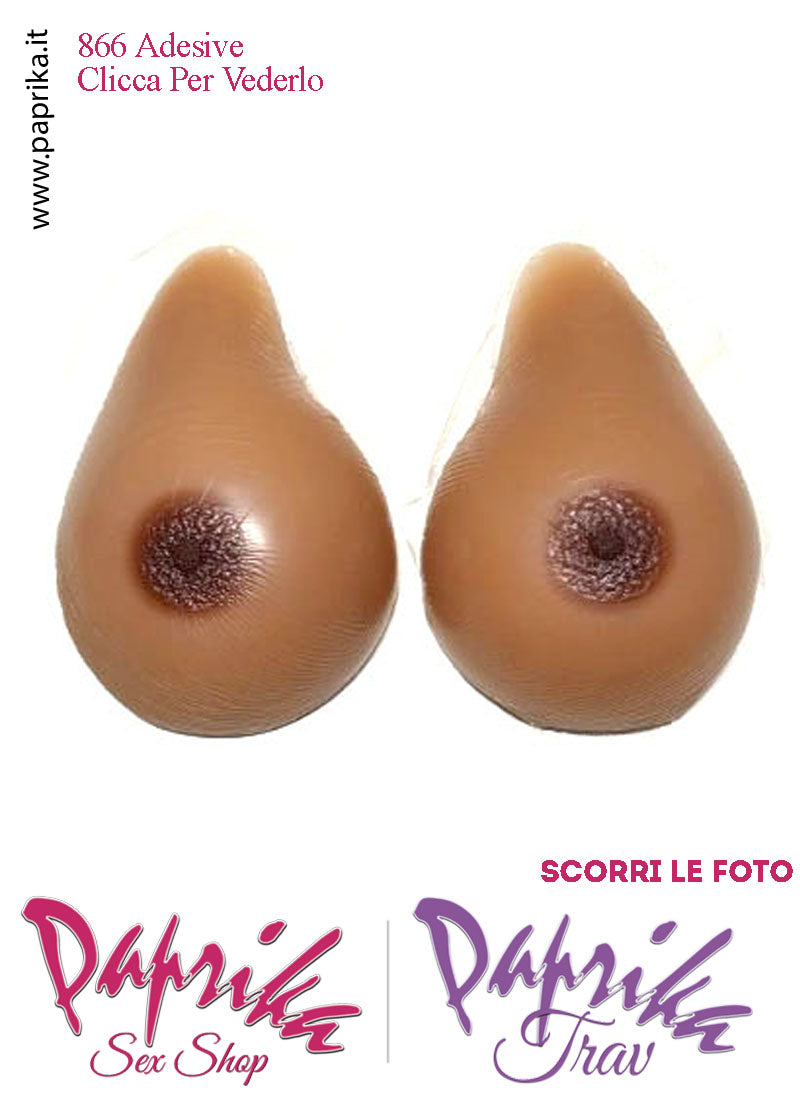Seni Silicone Adesivi Asimmetrici Capezzolo Scuro 5^ Coppa D