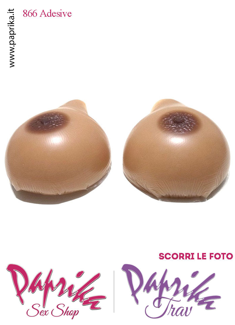 Seni Silicone Adesivi Asimmetrici Capezzolo Scuro 5^ Coppa D