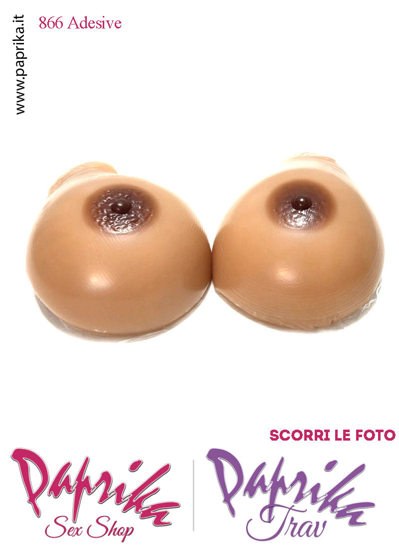 Seni Silicone Adesivi Asimmetrici Capezzolo Scuro 5^ Coppa D