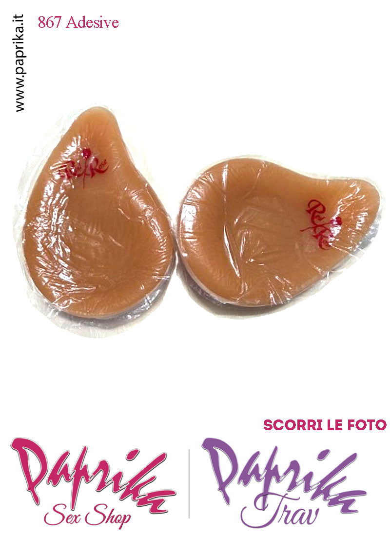 Seni Silicone Adesivi Asimmetrici Capezzolo Scuro 6^ Coppa D