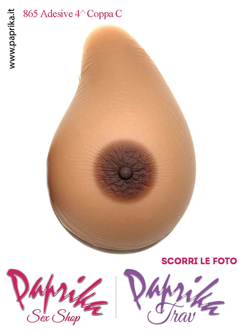 Seni Silicone Adesivi Asimmetrici Capezzolo Scuro 4^ Coppa C
