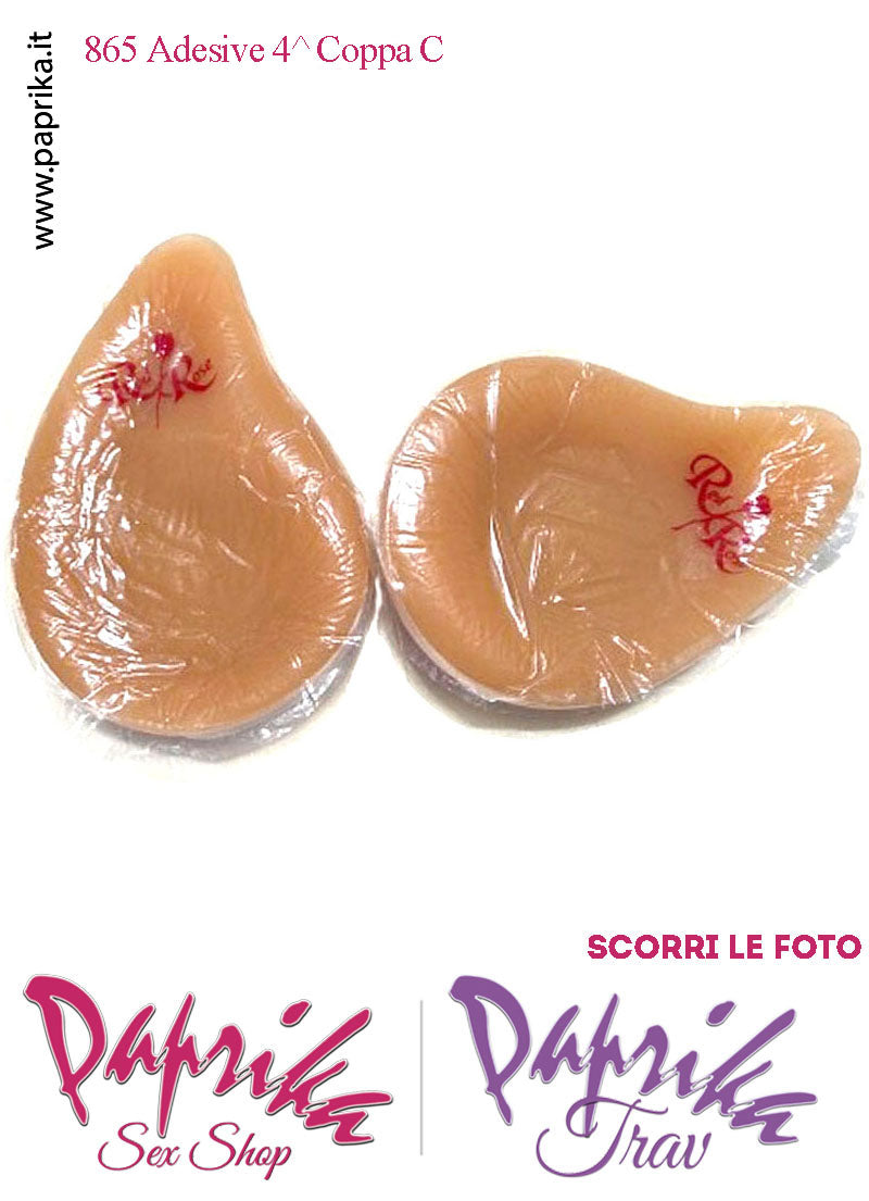 Seni Silicone Adesivi Asimmetrici Capezzolo Scuro 4^ Coppa C