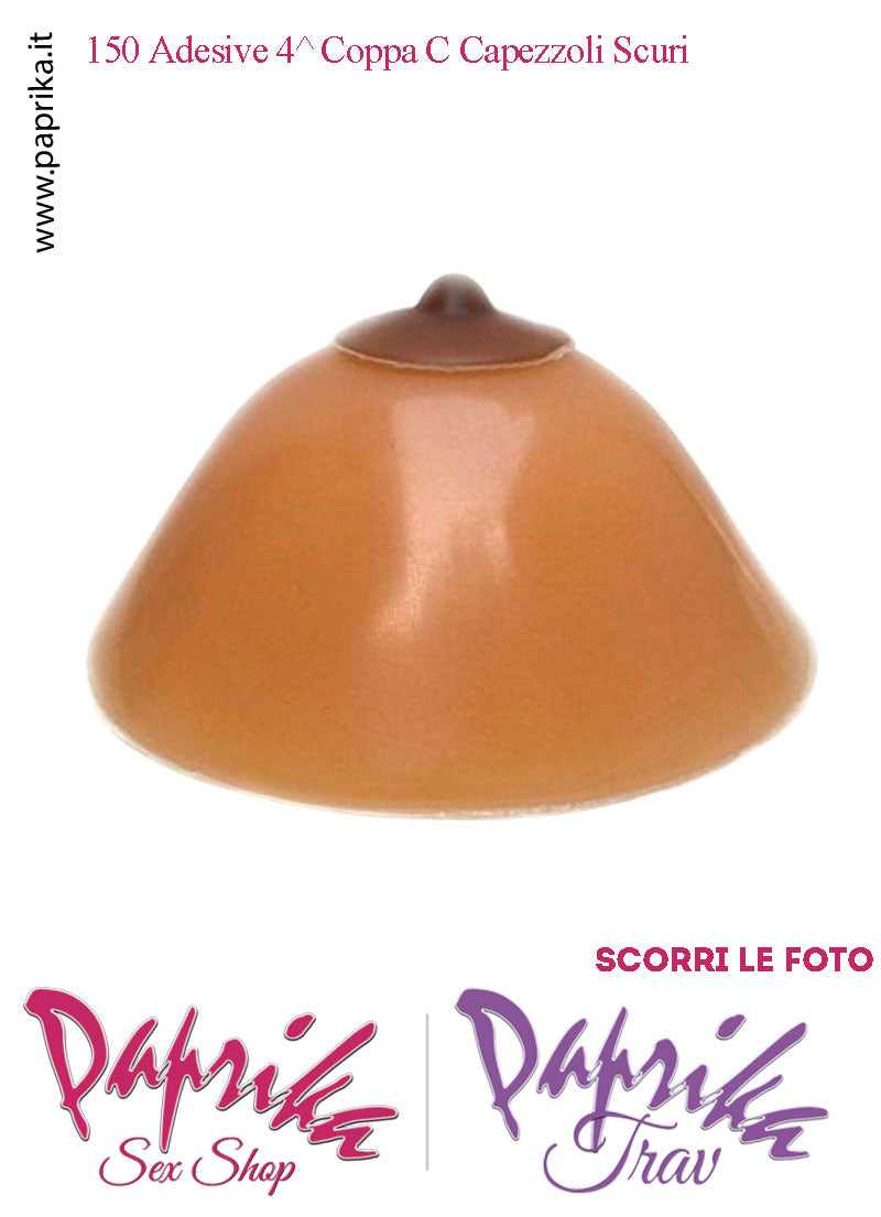 Seni Silicone Adesivi Goccia Capezzolo Adesivo Scuro 4^ Coppa C