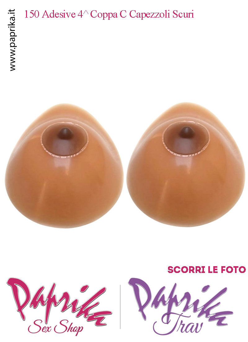 Seni Silicone Adesivi Goccia Capezzolo Adesivo Scuro 4^ Coppa C
