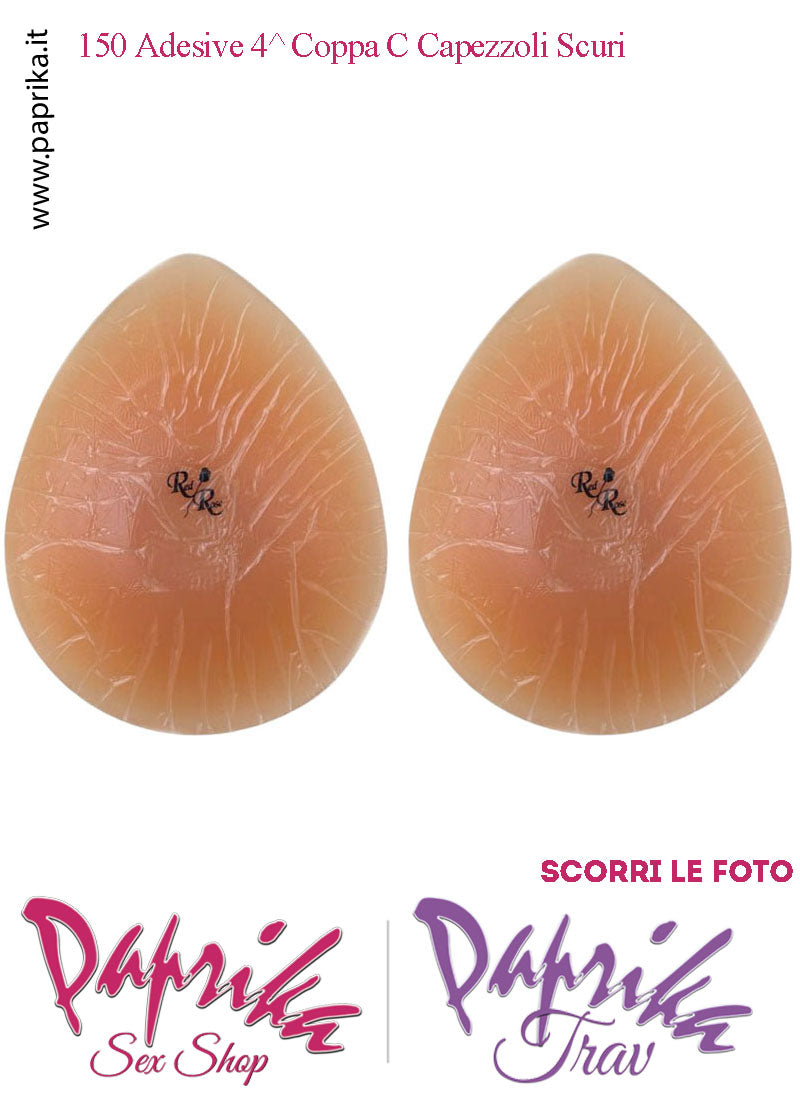 Seni Silicone Adesivi Goccia Capezzolo Adesivo Scuro 4^ Coppa C