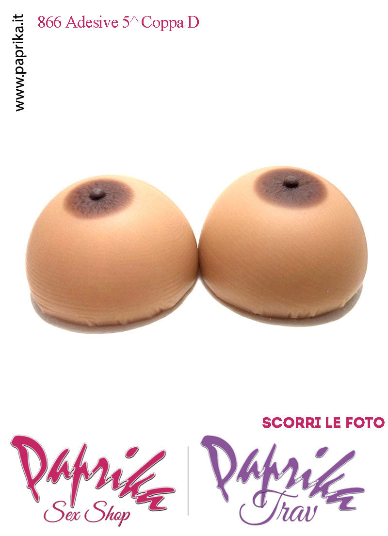 Seni Silicone Adesivi Asimmetrici Capezzolo Scuro 5^ Coppa D