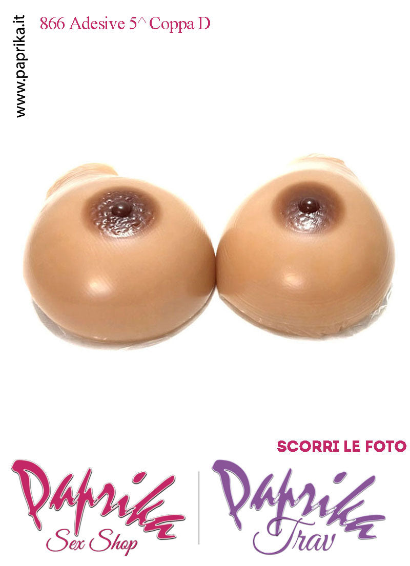 Seni Silicone Adesivi Asimmetrici Capezzolo Scuro 5^ Coppa D