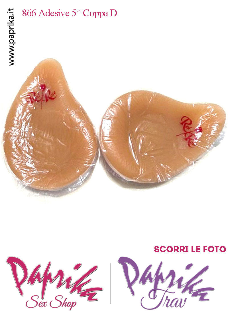 Seni Silicone Adesivi Asimmetrici Capezzolo Scuro 5^ Coppa D