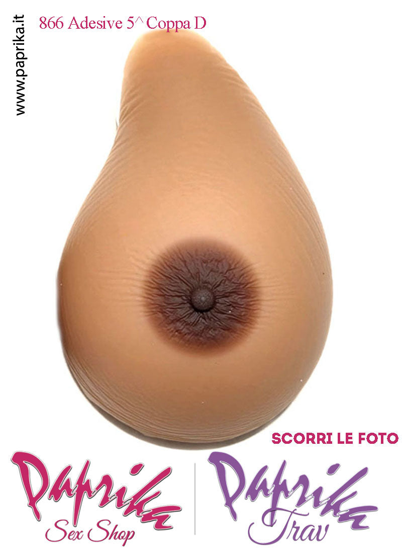 Seni Silicone Adesivi Asimmetrici Capezzolo Scuro 5^ Coppa D