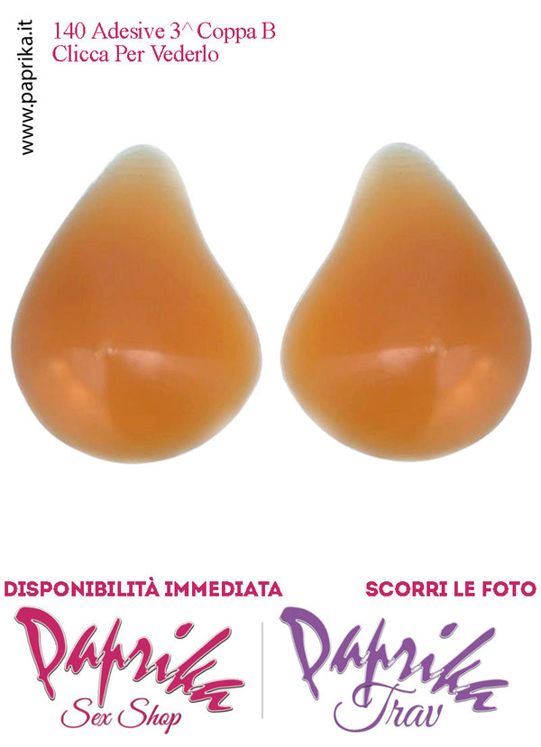 Seni Silicone Adesivi Asimmetrici Capezzolo Chiaro 3^ Coppa B