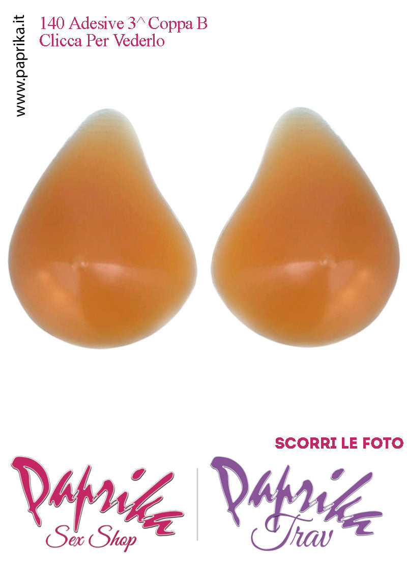 Seni Silicone Adesivi Asimmetrici Capezzolo Chiaro 3^ Coppa B