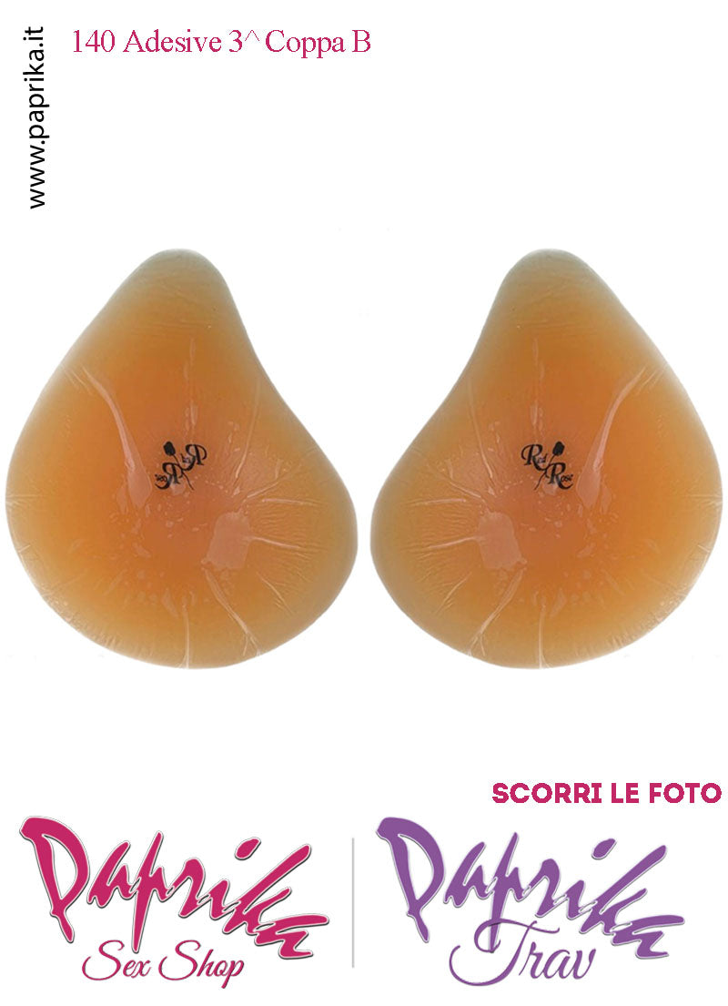 Seni Silicone Adesivi Asimmetrici Capezzolo Chiaro 3^ Coppa B