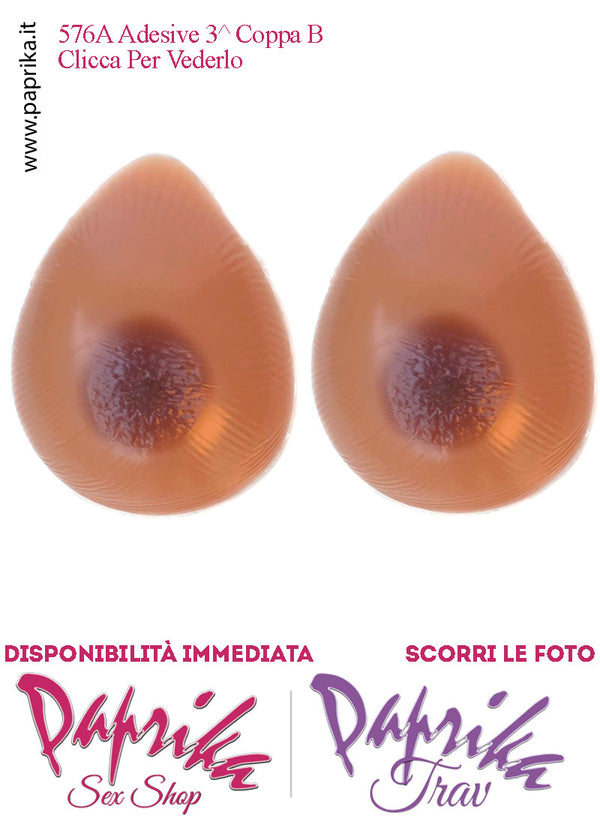 Seni Silicone Adesivi Capezzolo Largo Scuro Incorporato 3^ Coppa B