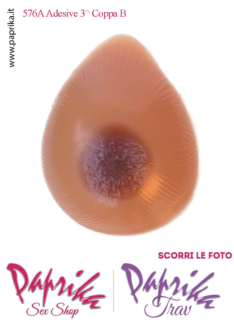 Seni Silicone Adesivi Capezzolo Largo Scuro Incorporato 3^ Coppa B
