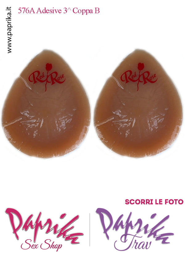 Seni Silicone Adesivi Capezzolo Largo Scuro Incorporato 3^ Coppa B