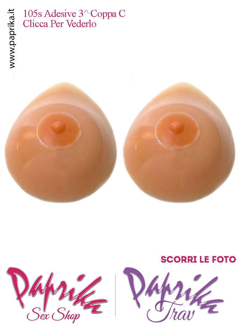 Seni Silicone Adesivi Goccia Capezzolo Adesivo Chiaro 3^ Coppa C