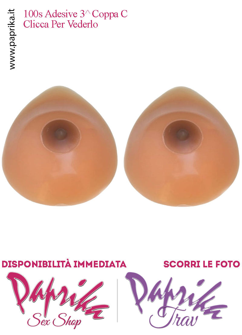 Seni Silicone Adesivi Goccia Capezzolo Adesivo Scuro 3^ Coppa C