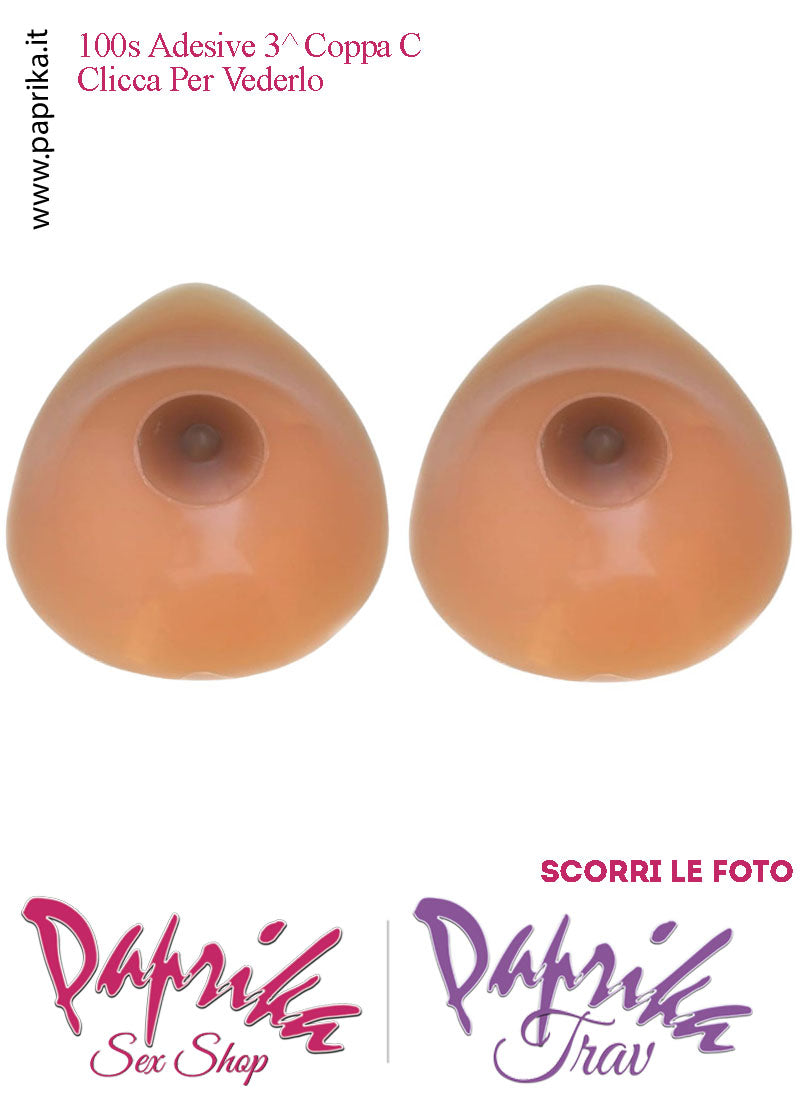 Seni Silicone Adesivi Goccia Capezzolo Adesivo Scuro 3^ Coppa C