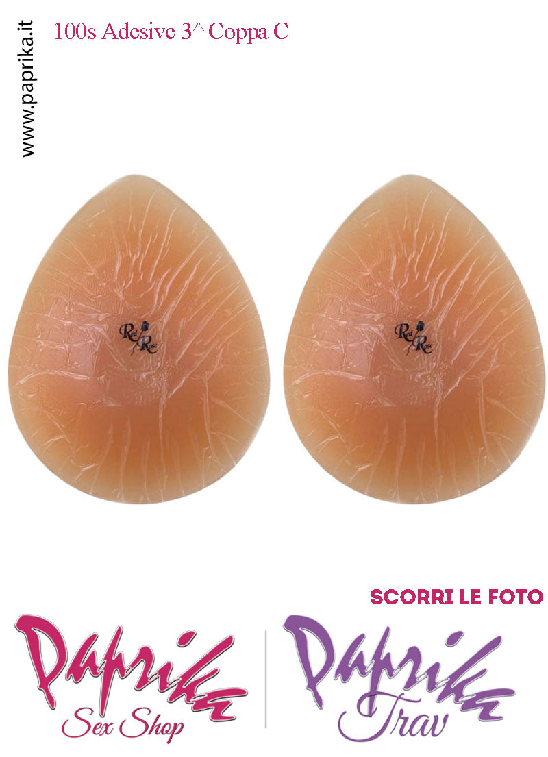Seni Silicone Adesivi Goccia Capezzolo Adesivo Scuro 3^ Coppa C